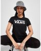 Vans Flying V Logo T Shirt Dames Black/White Dames online kopen