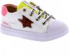 Shoesme SH22S010 C leren sneakers met dierenprint wit/multi online kopen