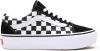 Vans Old Skool Platform Checkerboard Sneakers , Zwart, Dames online kopen