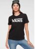 Vans Flying V Logo T Shirt Dames Black/White Dames online kopen