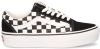 Vans Old Skool Platform Checkerboard Sneakers , Zwart, Dames online kopen